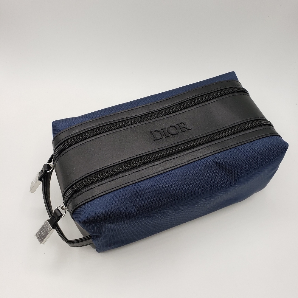 DIOR Cosmetics Bag Blue Black - Picture 3 of 15